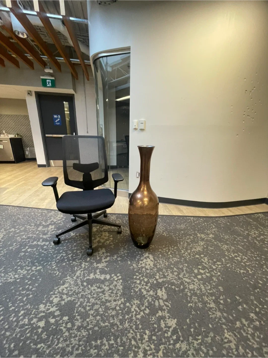 Decorative Brown Glass Vase