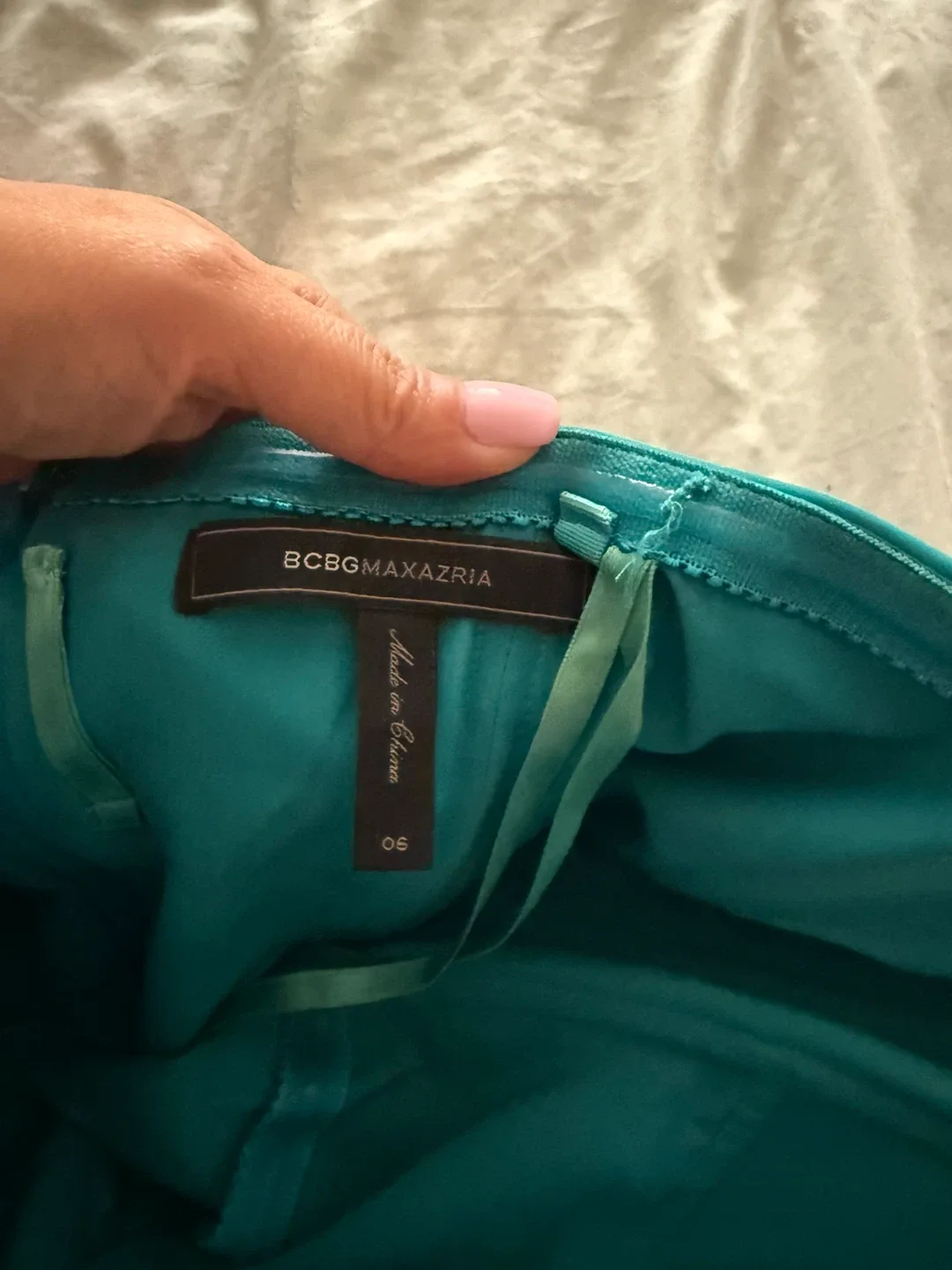 BCBGMAXAZRIA Turquoise Dress - Size 6 image indicator(3)