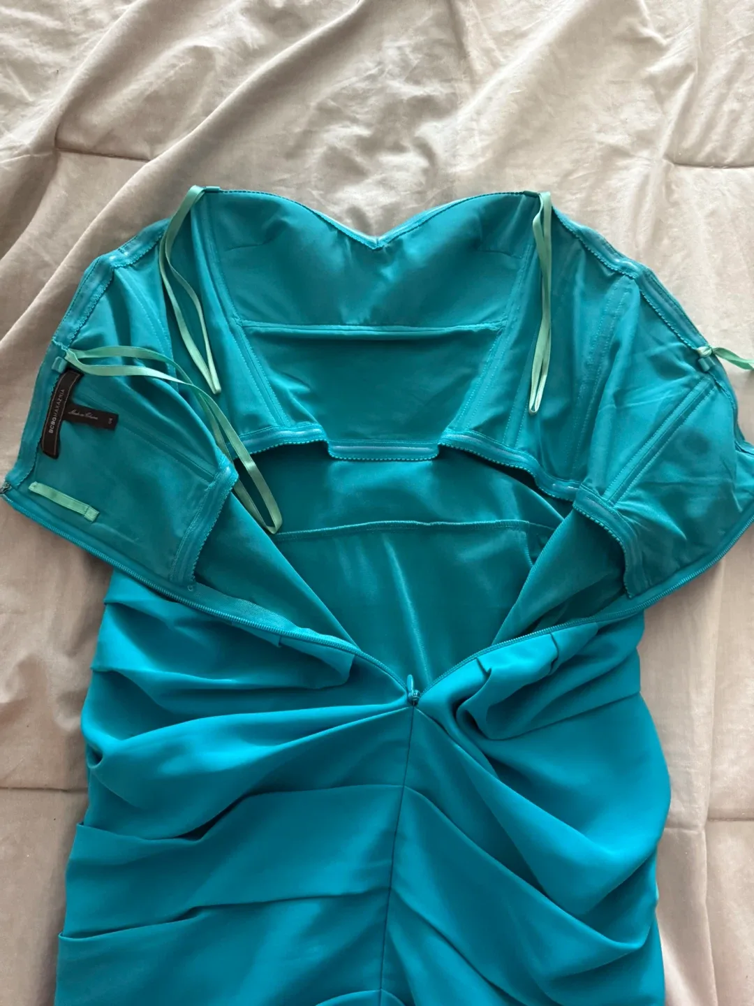 BCBGMAXAZRIA Turquoise Dress - Size 6 image indicator(5)