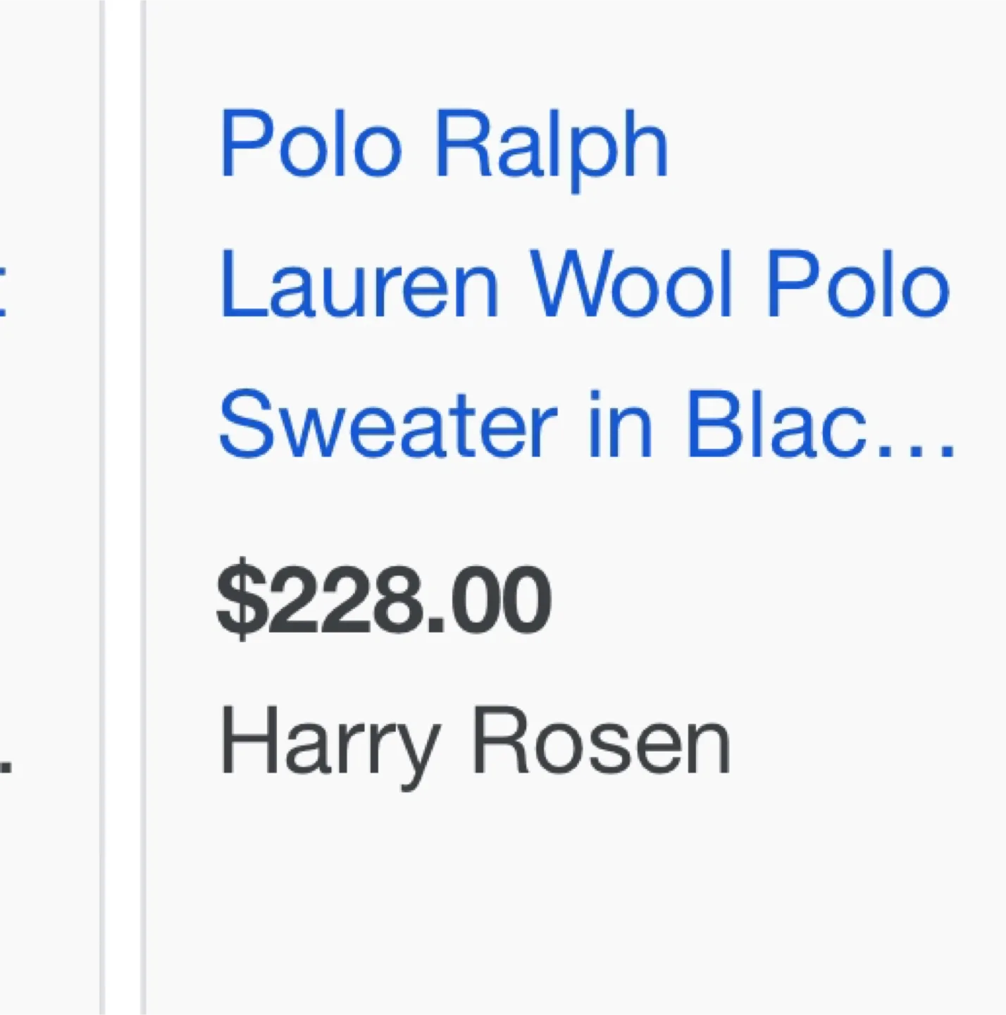 Polo Ralph Lauren Wool Sweater - Size S thumbnail