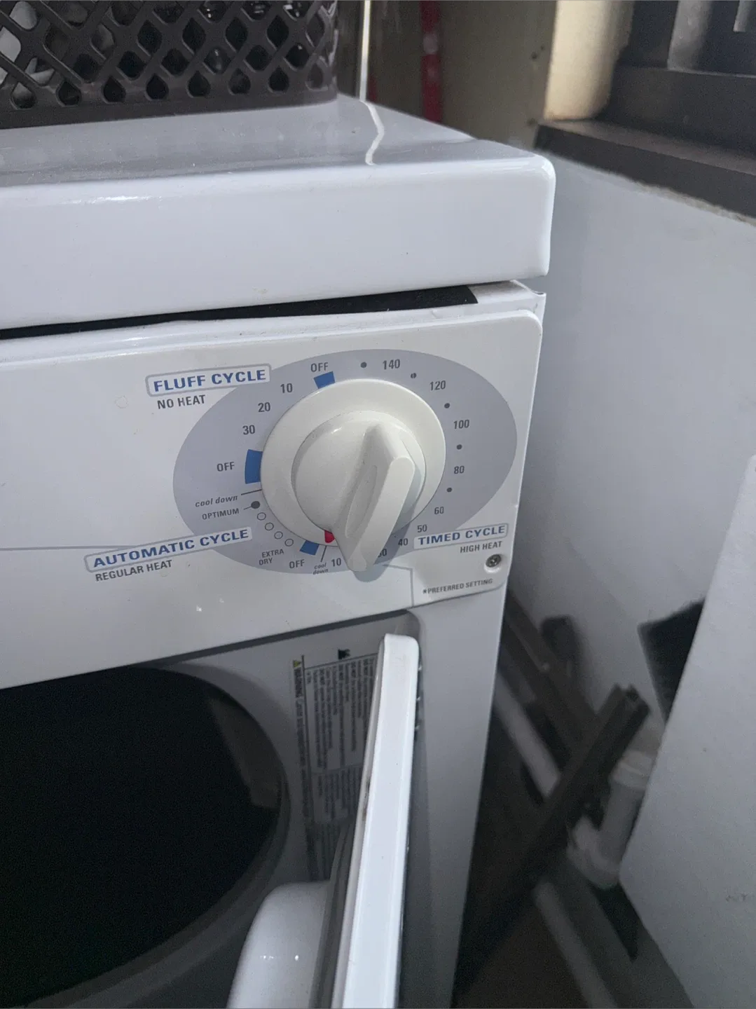 GE Spacemaker Laundry Dryer - White thumbnail