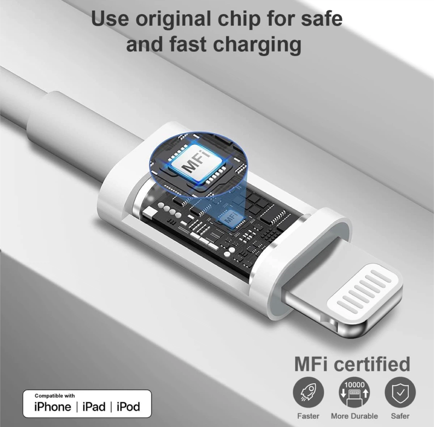 Apple Lightning to USB Cables (Fast Charging) - photo 2