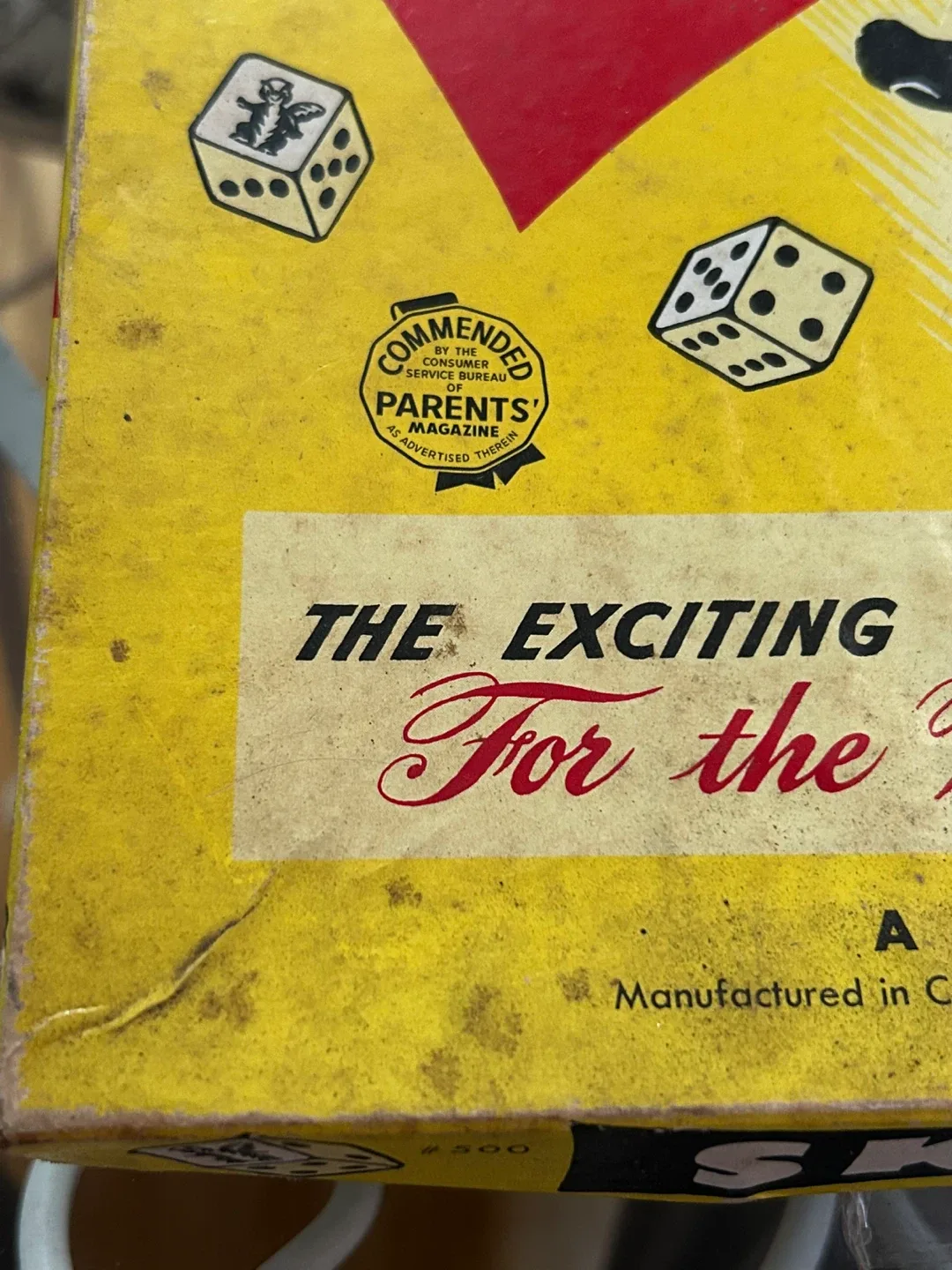 $2  Vintage MCM 1950's SKUNK DICE GAME Canada AS IS image indicator(7)