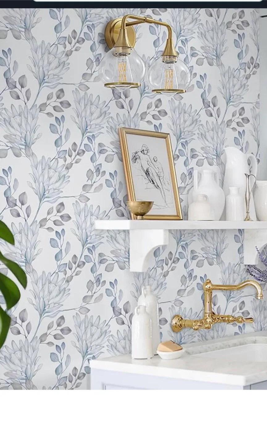 Large Floral peel & stick Wallpaper thumbnail