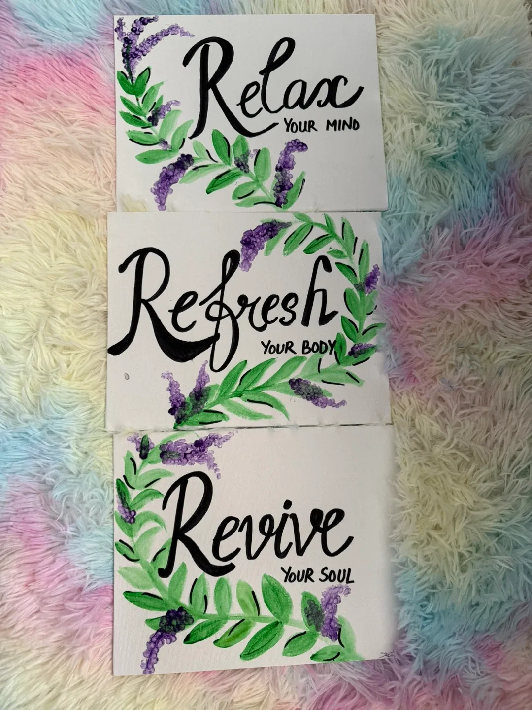 Handmade Paintings - Relax, Refresh, Revive image indicator(4)