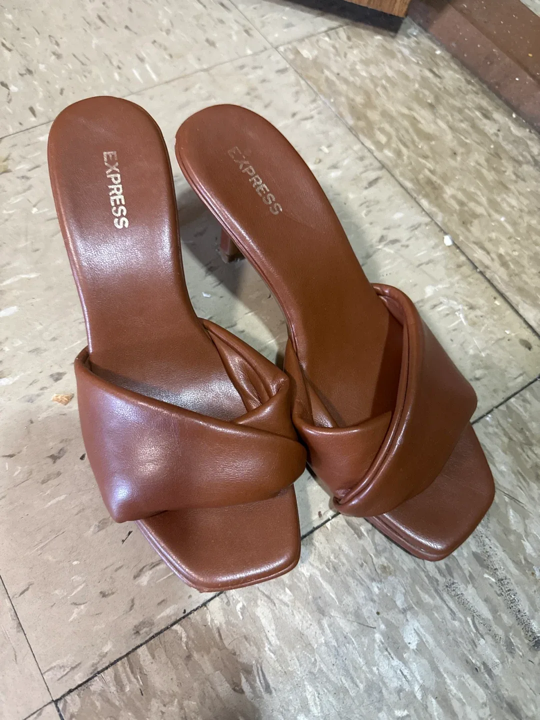 Express Brown Heels thumbnail