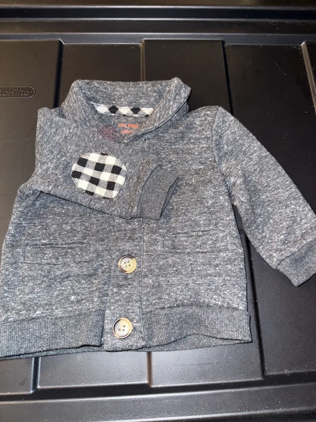 Joe Fresh Baby Cardigan - Grey thumbnail