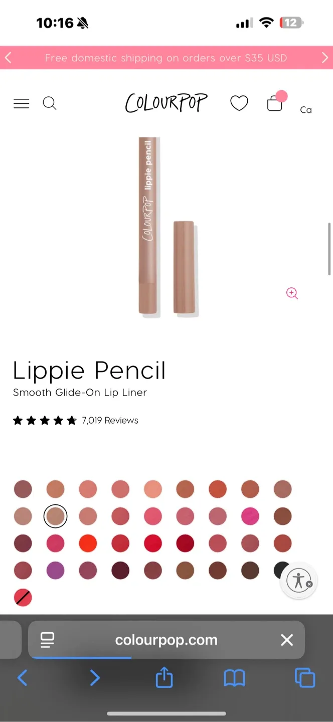 ColourPop BNIB Lippie Penci Lip Liner Shade Cool BFF image indicator(8)