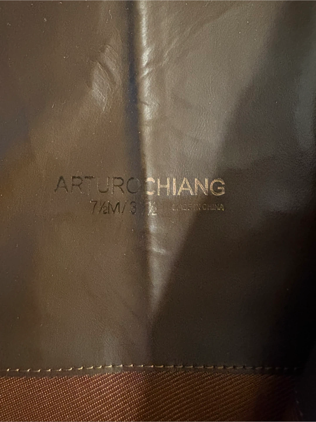 Arturo Chiang Brown Leather Riding Boots - Size 7.5 - photo 3