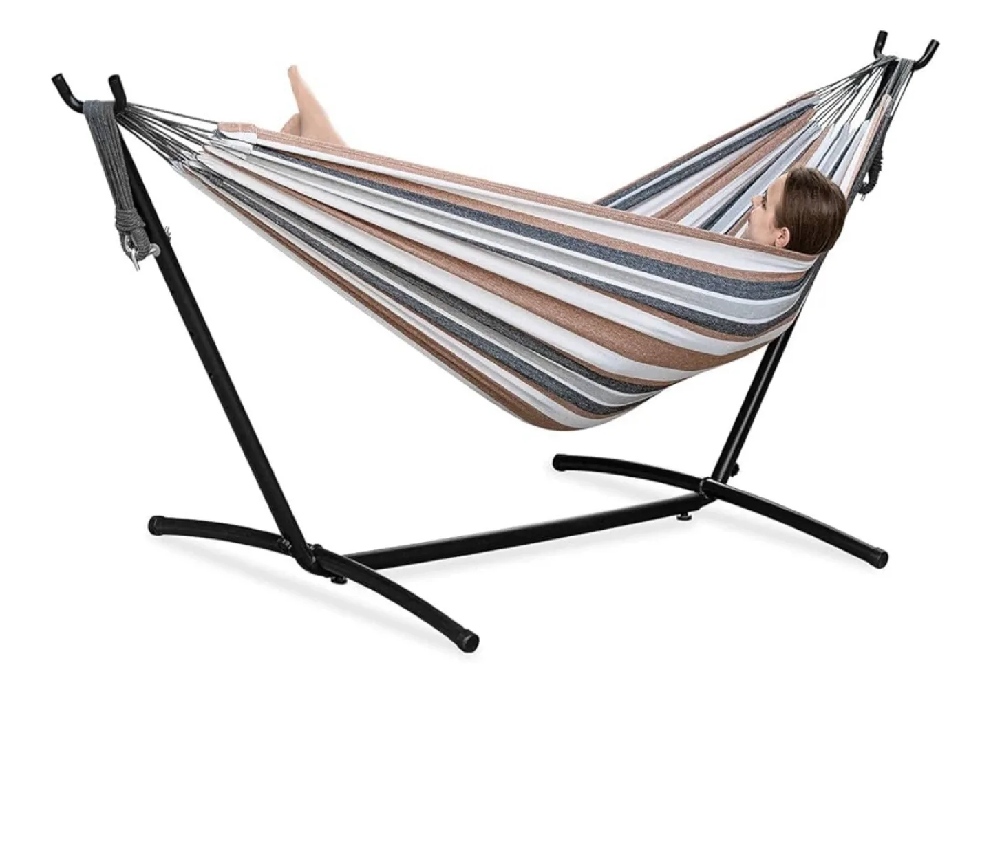 Striped Hammock with Stand thumbnail
