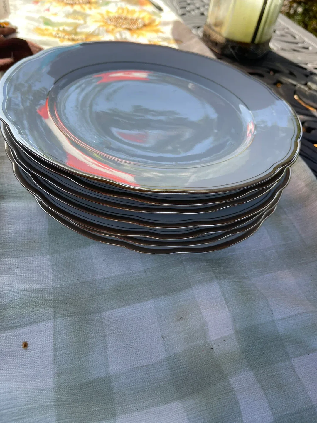 Bavaria Germany Fine China Plates (Set of 7) image indicator(2)