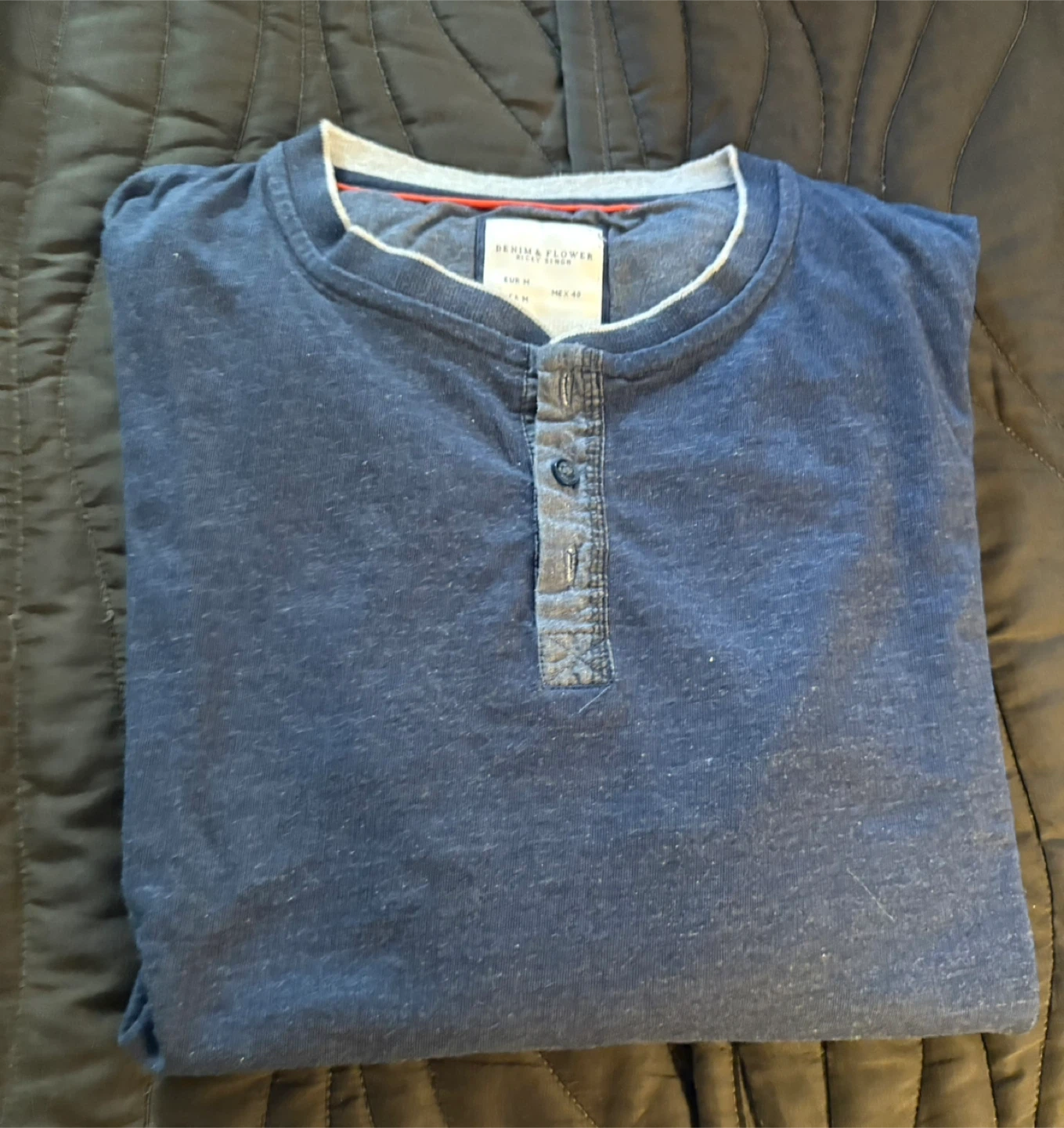 Denim & Flower Ricky Singh Henley - Size M