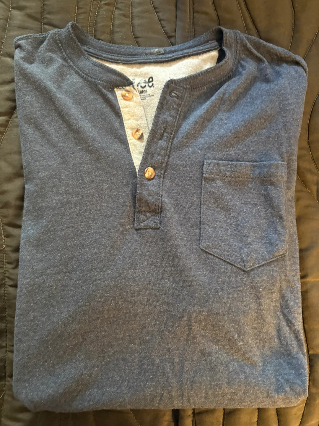 Lee Men's Henley Shirt - Large