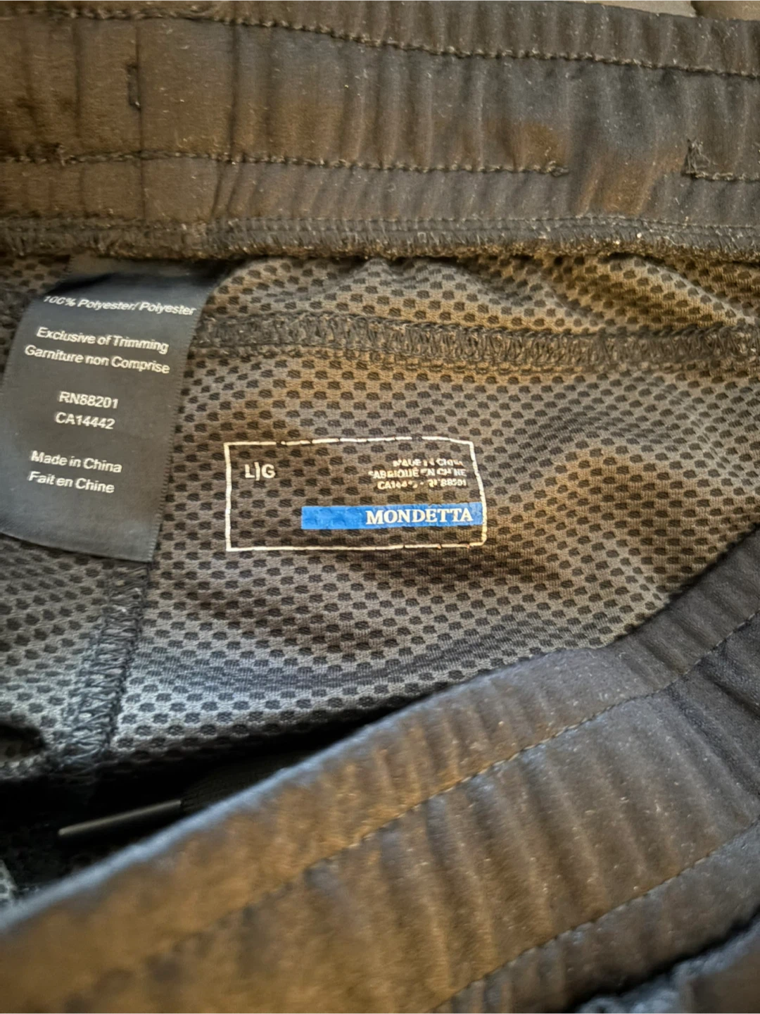 Mondetta Black Track Pants - Size L - photo 2