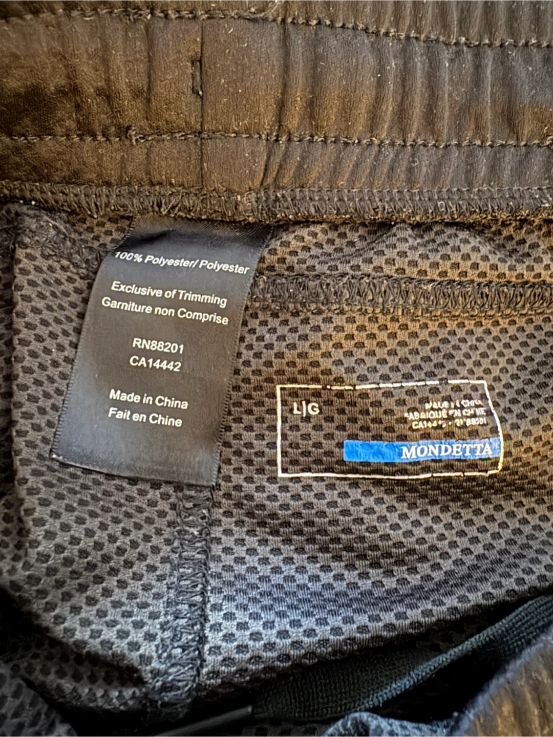Mondetta Black Track Pants - Size L - photo 4