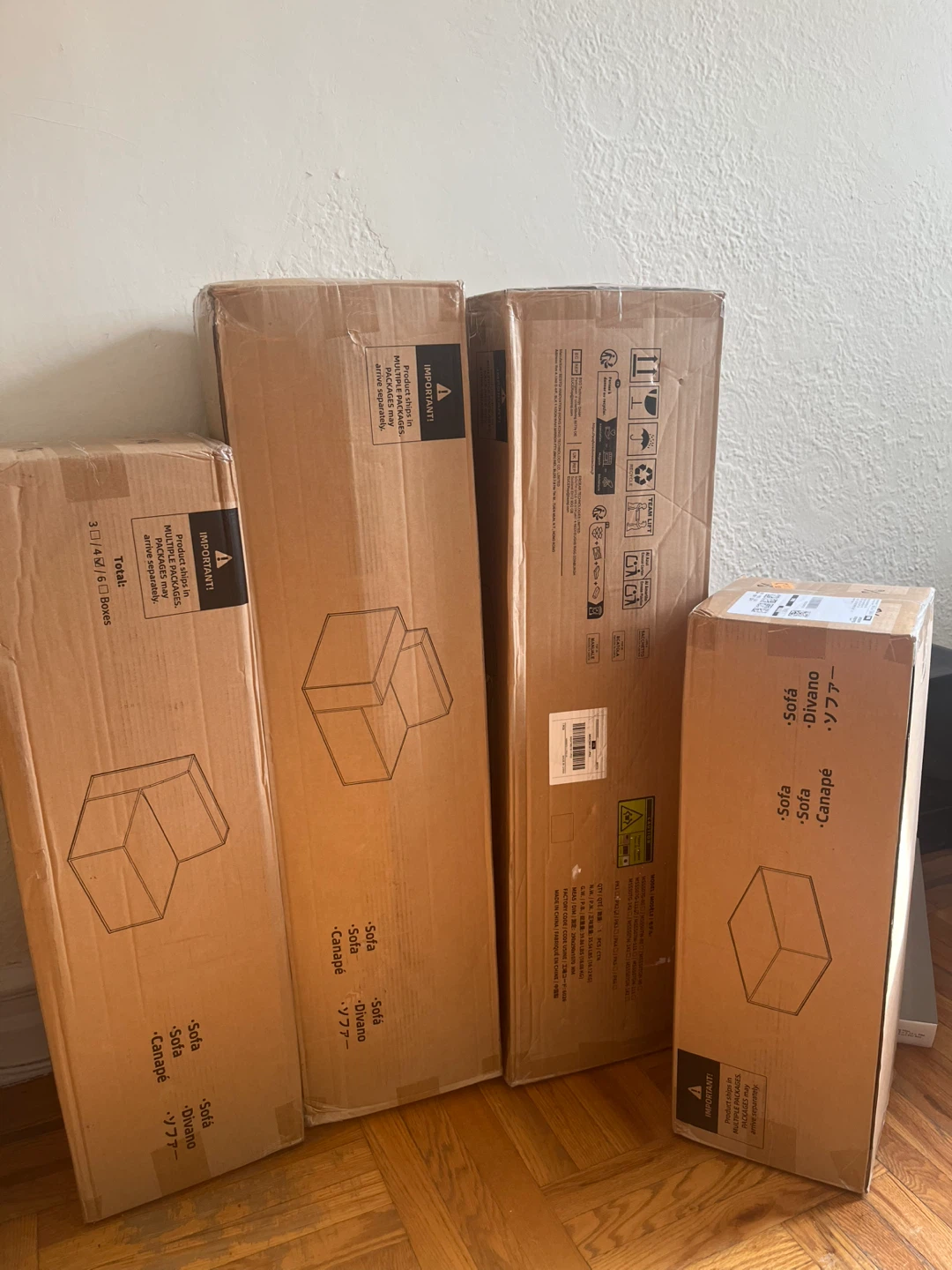 AMADA 111" Sectional Couch (New in Box)