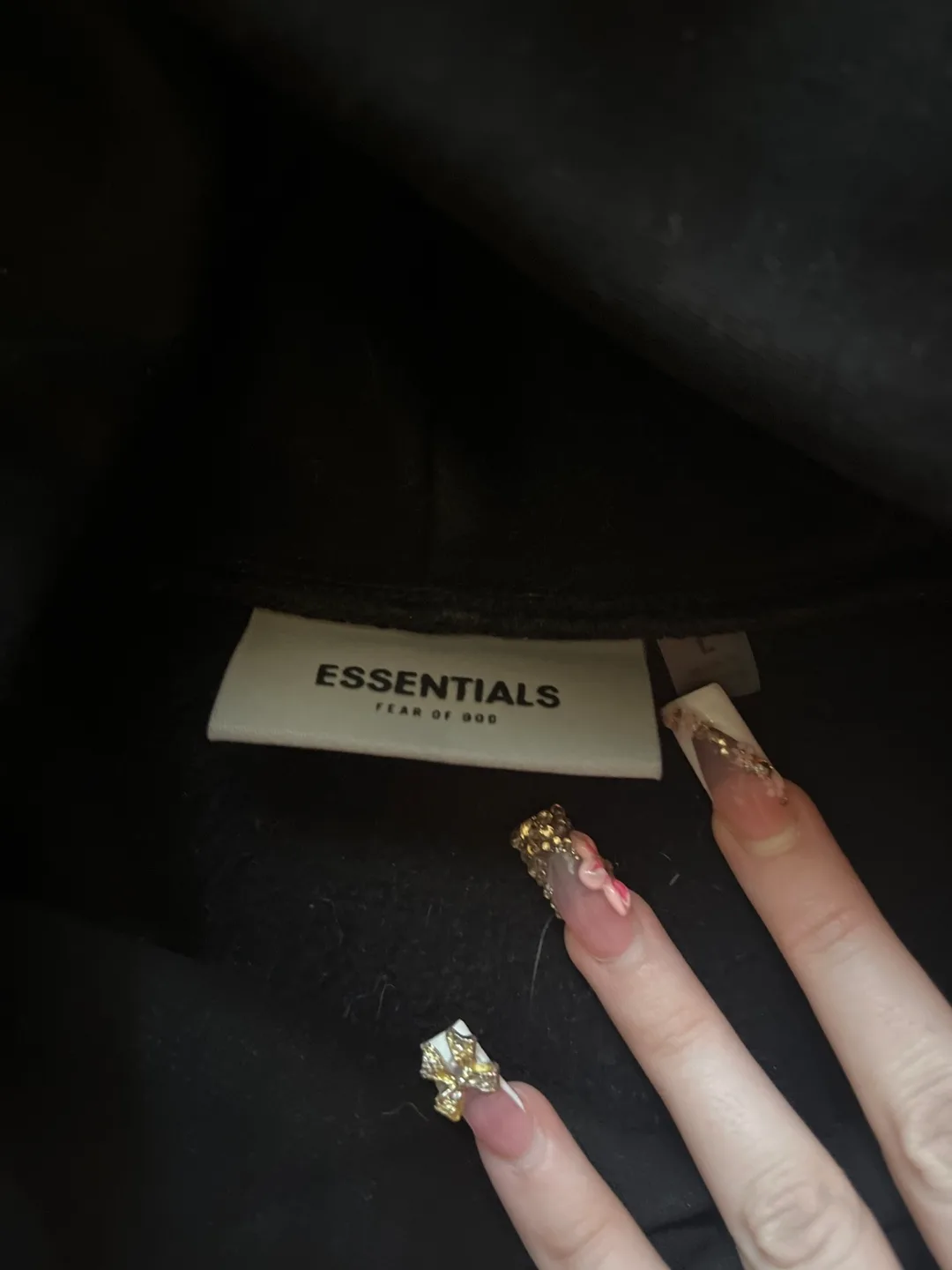 Essentials Fear of God Black Hoodie and Sweatpants Set image indicator(2)