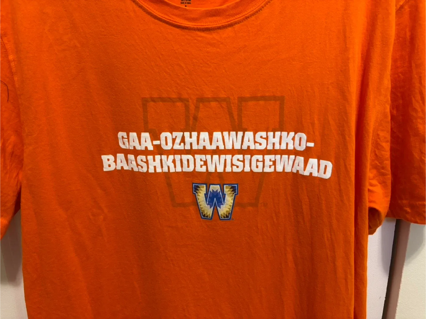 New Era Winnipeg Blue Bombers Orange Shirt - Size M image indicator(2)