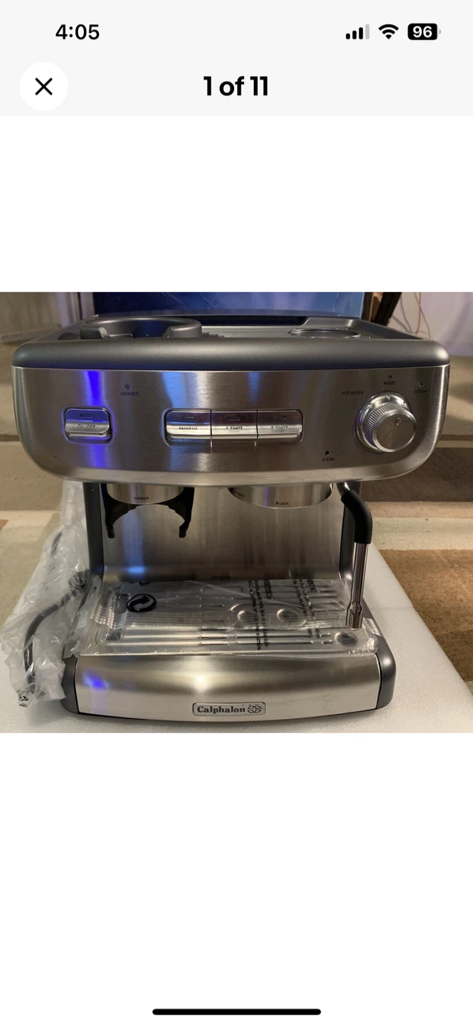 New Calphalon Temp iQ Espresso Machine with Grinder - photo 2