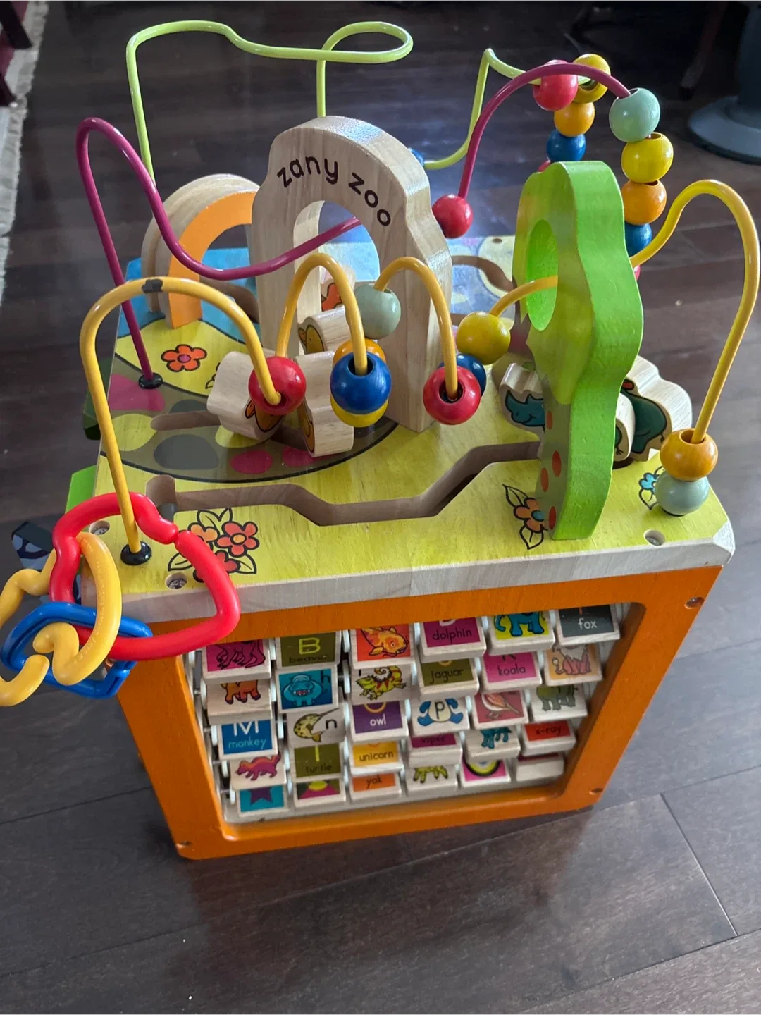 Zany Zoo Wooden Activity Cube by B. Toys image indicator(2)