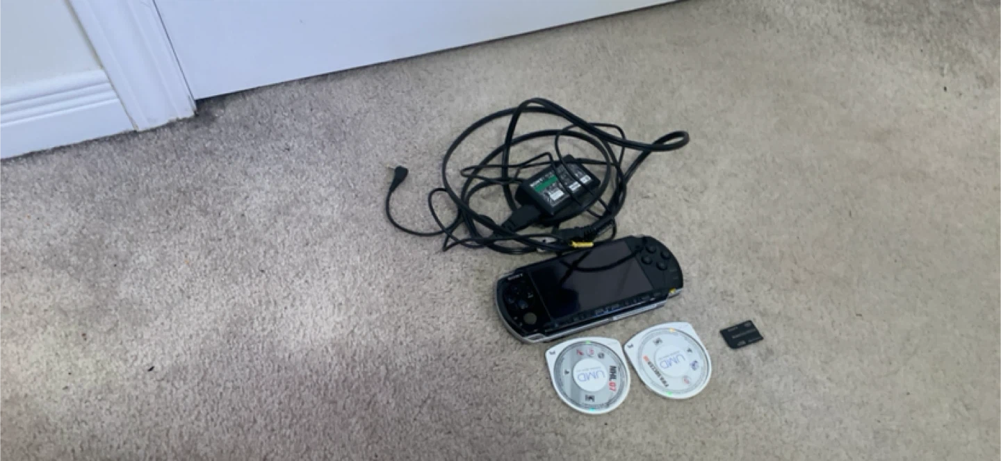 PSP Handheld Console with Games & Charger