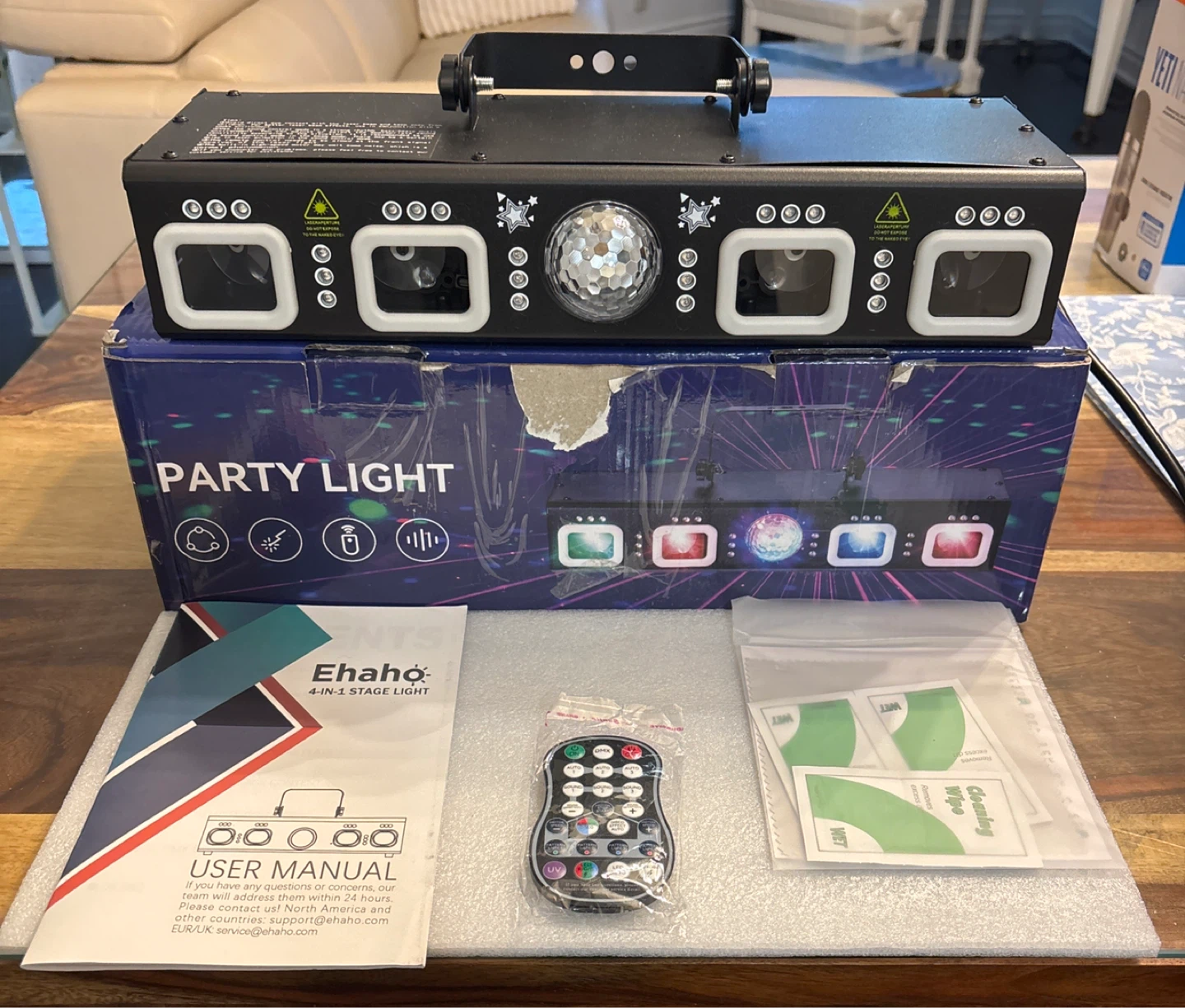 Ehaho Party Light with Disco Ball L2700A - New!