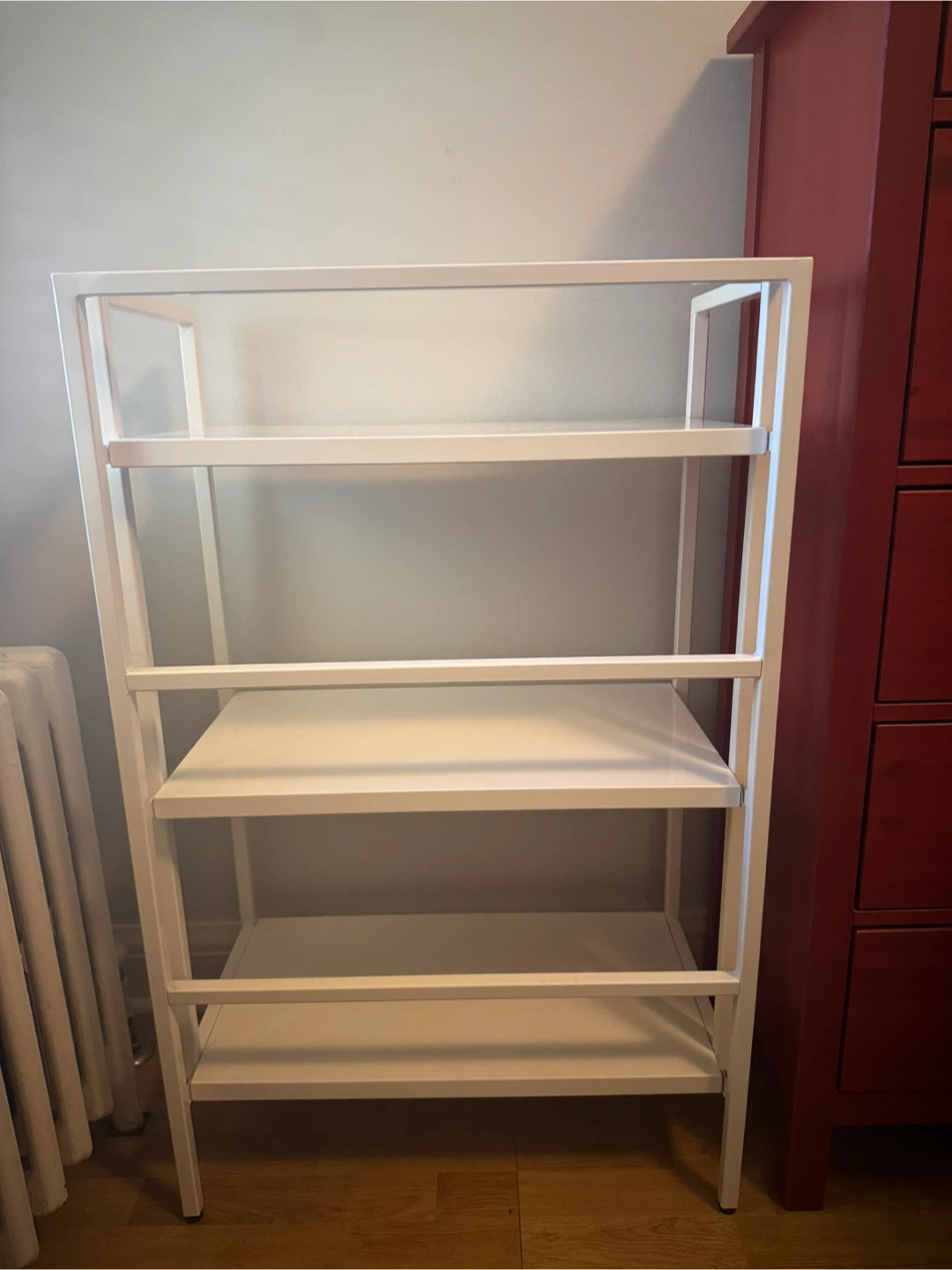 White Metal Storage Shelf - photo 3