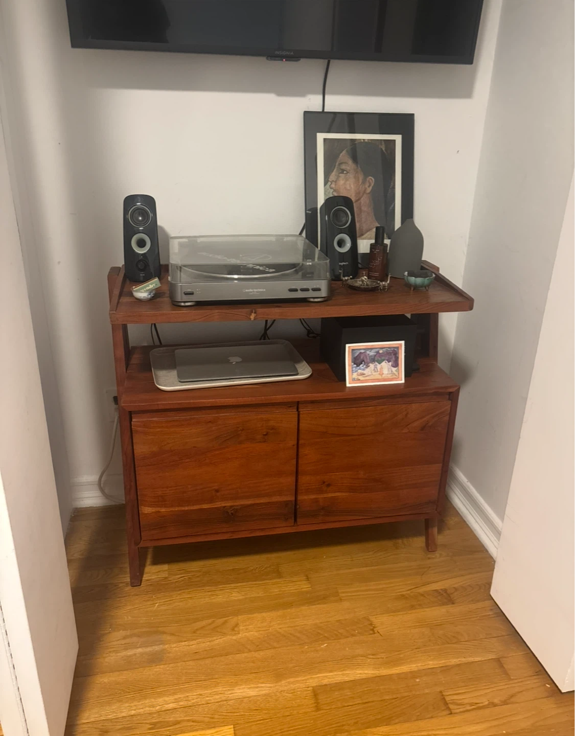 Wooden Cabinet (record player or media console)