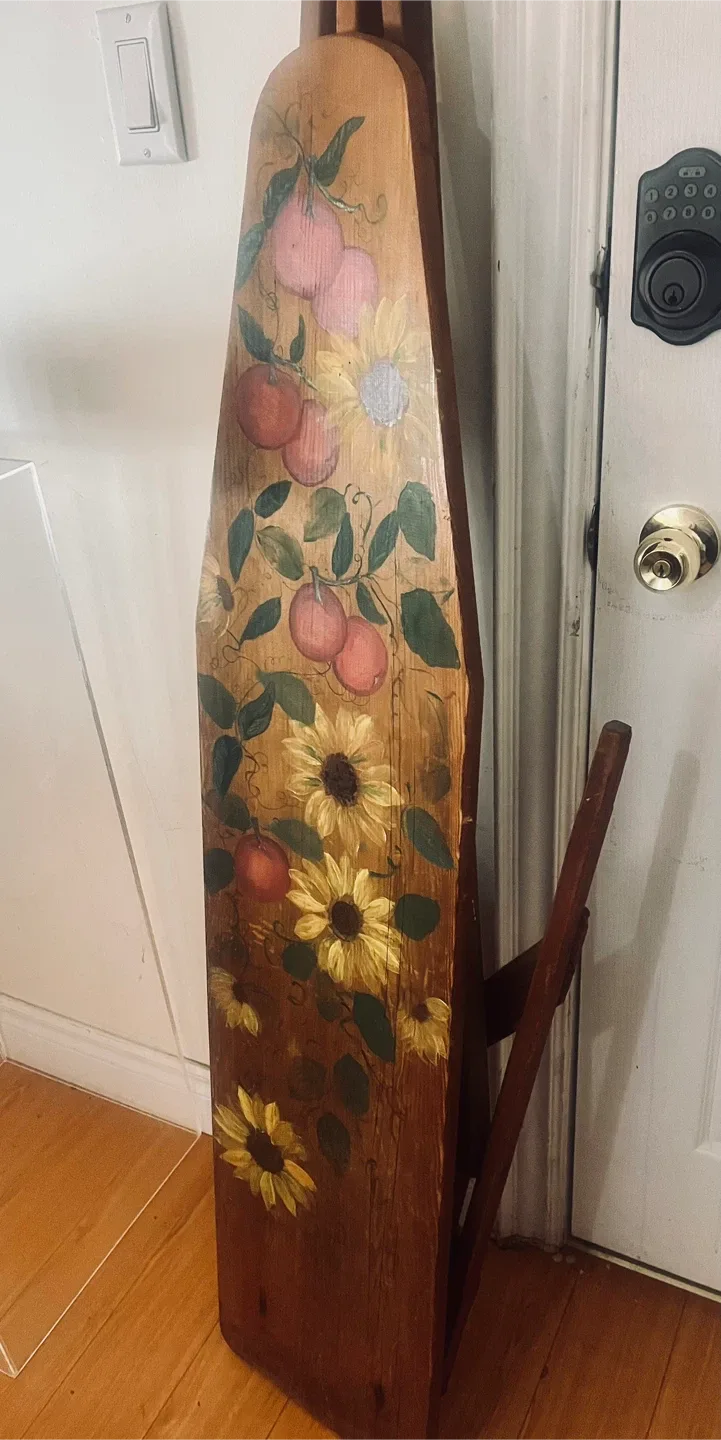 Hand-painted Wooden Ironing Board