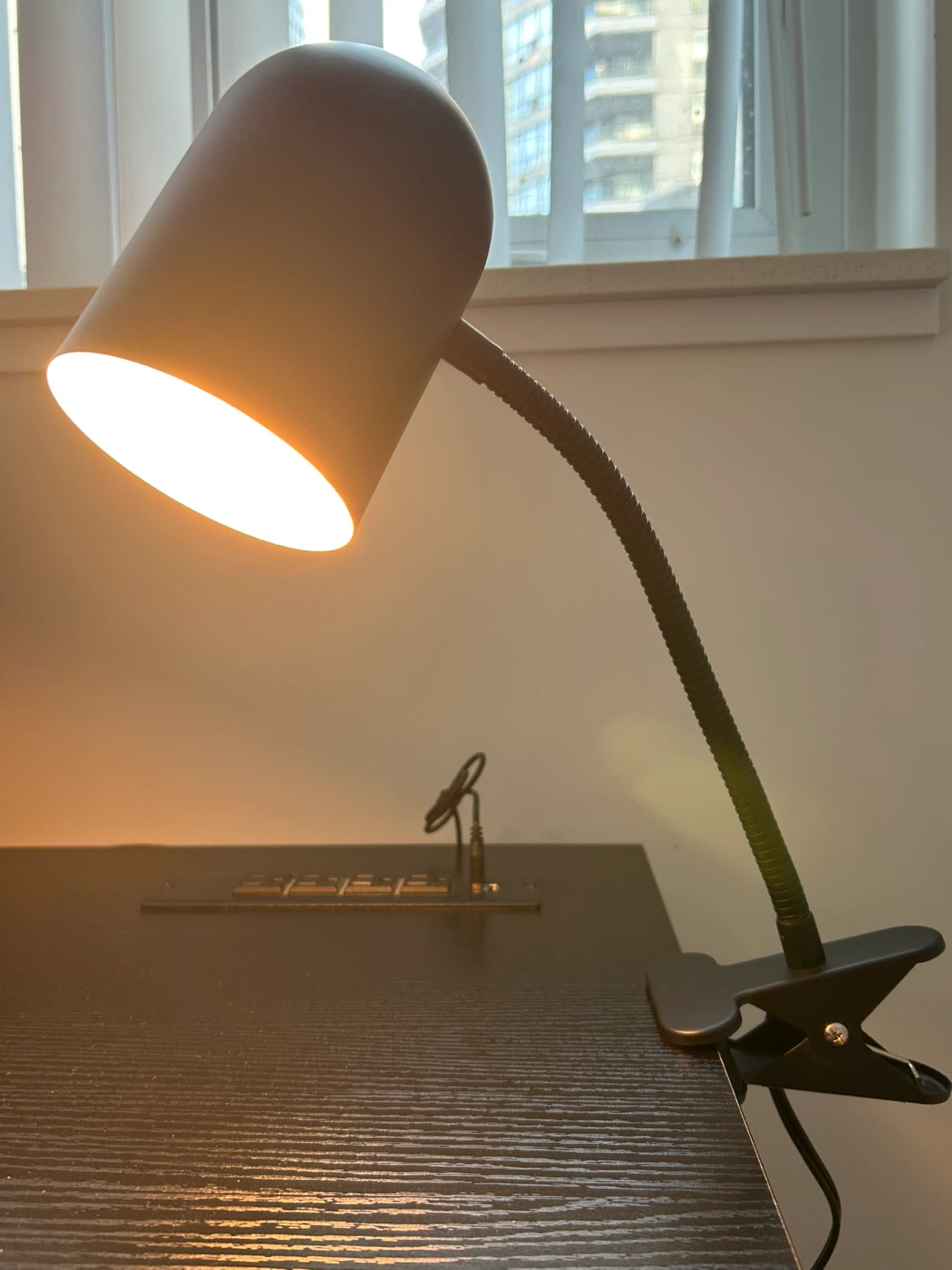 Black Clip-On Desk Lamp - photo 3