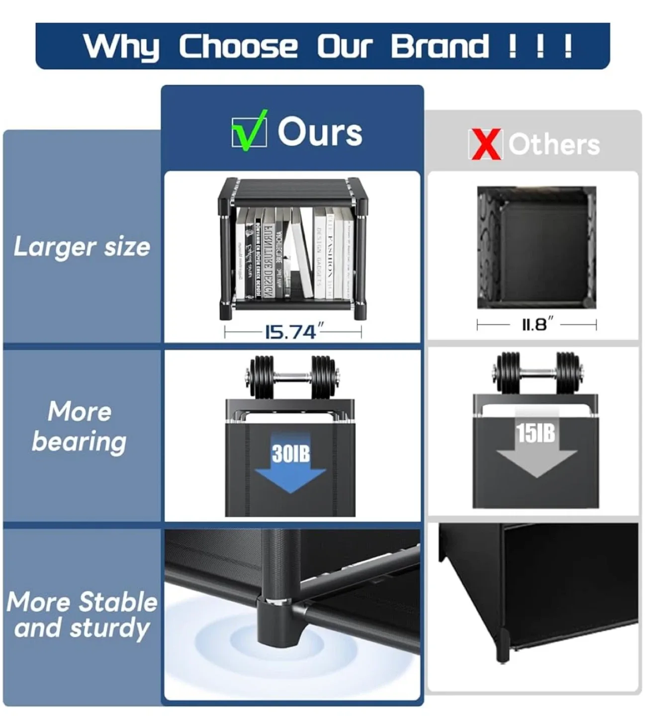 Black 12-Cube Storage Shelf Organizer (BRANDNEW ) image indicator(6)