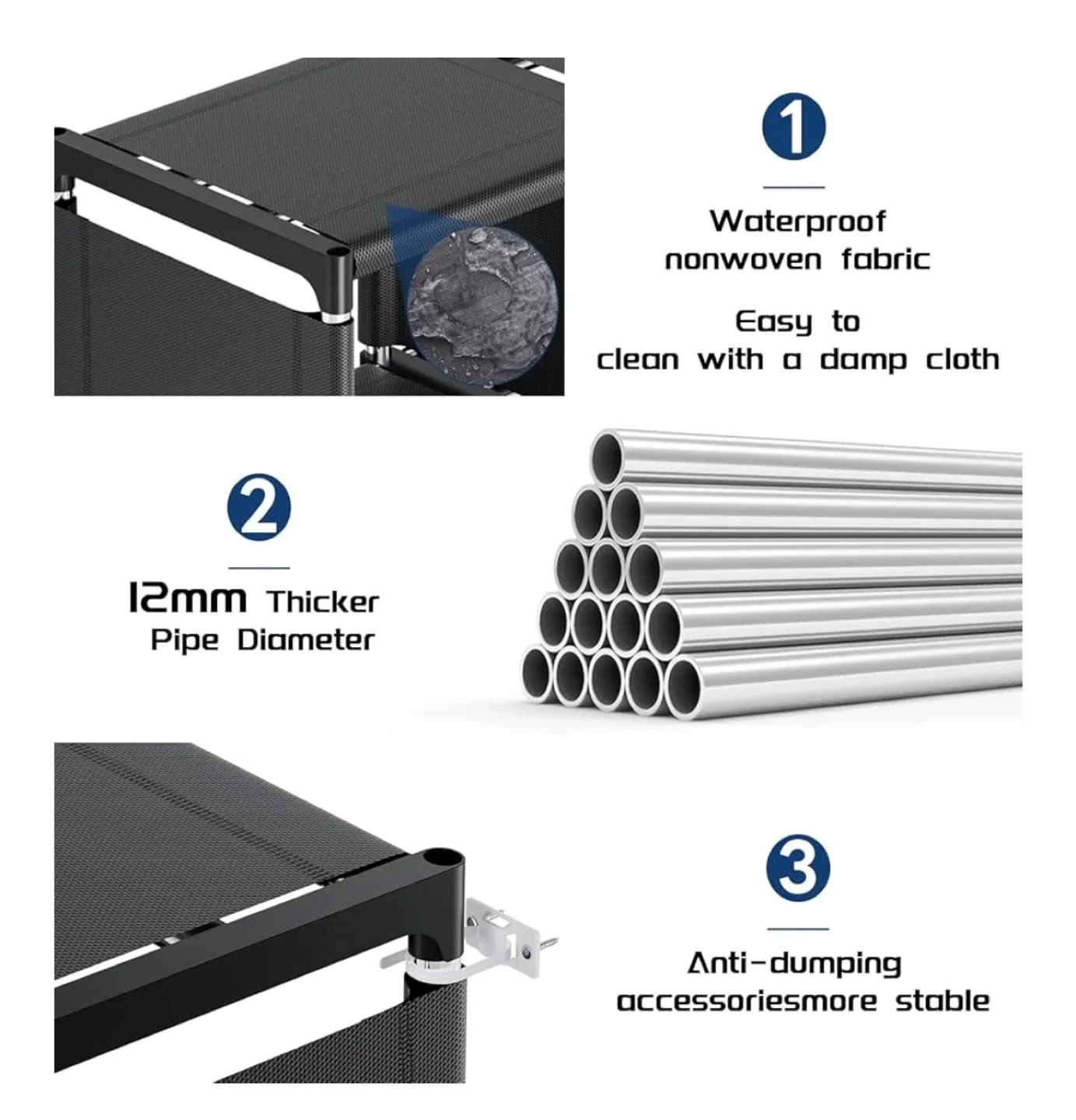 Black 12-Cube Storage Shelf Organizer (BRANDNEW ) image indicator(4)