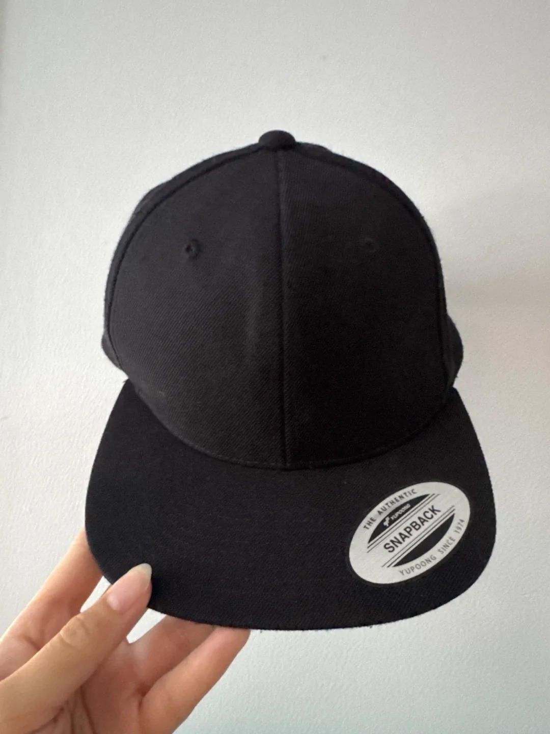 The Classics Yupoong Snapback Hat - Black thumbnail