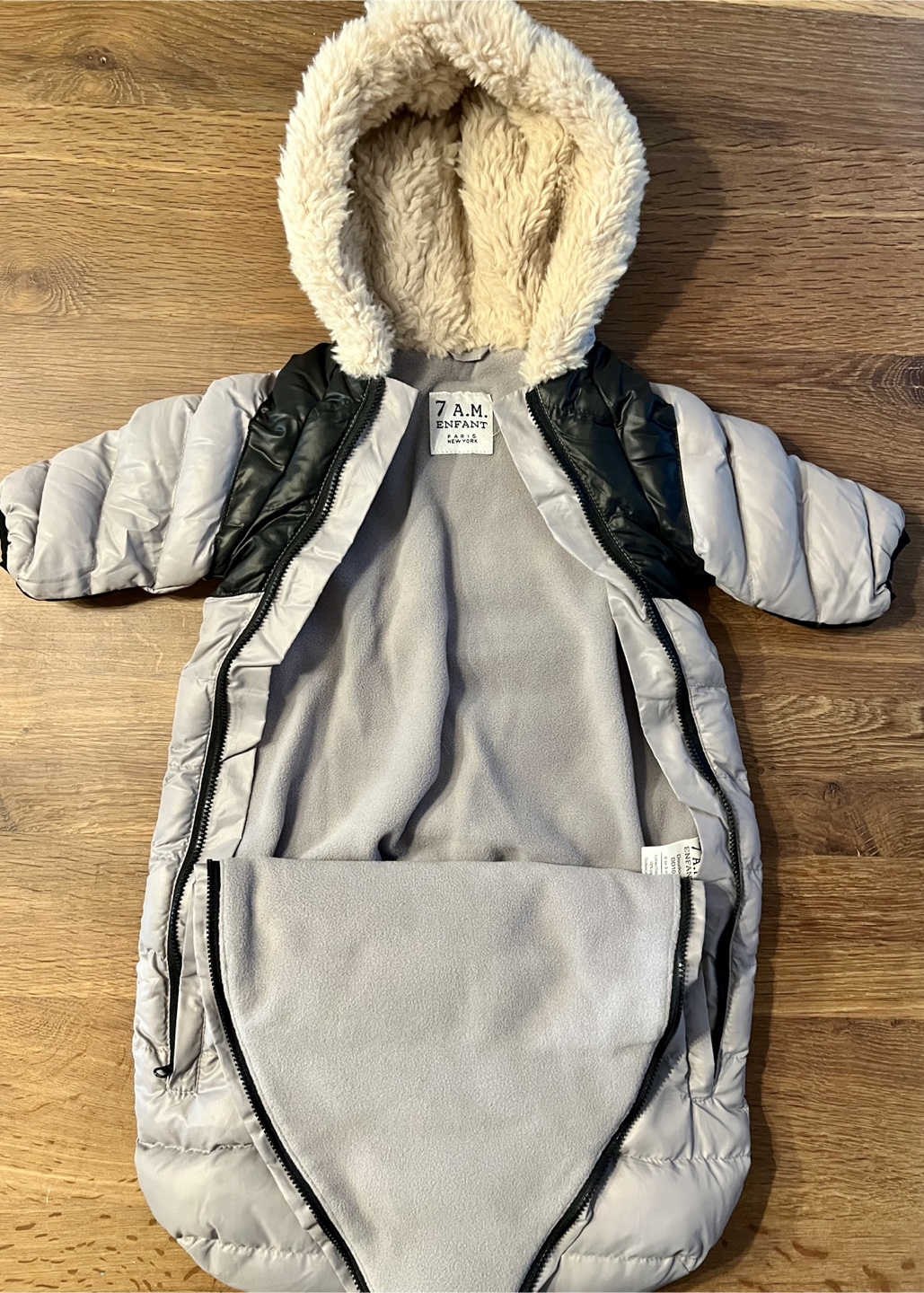 7 A.M. Enfant Doudoune Grey and Black - photo 2