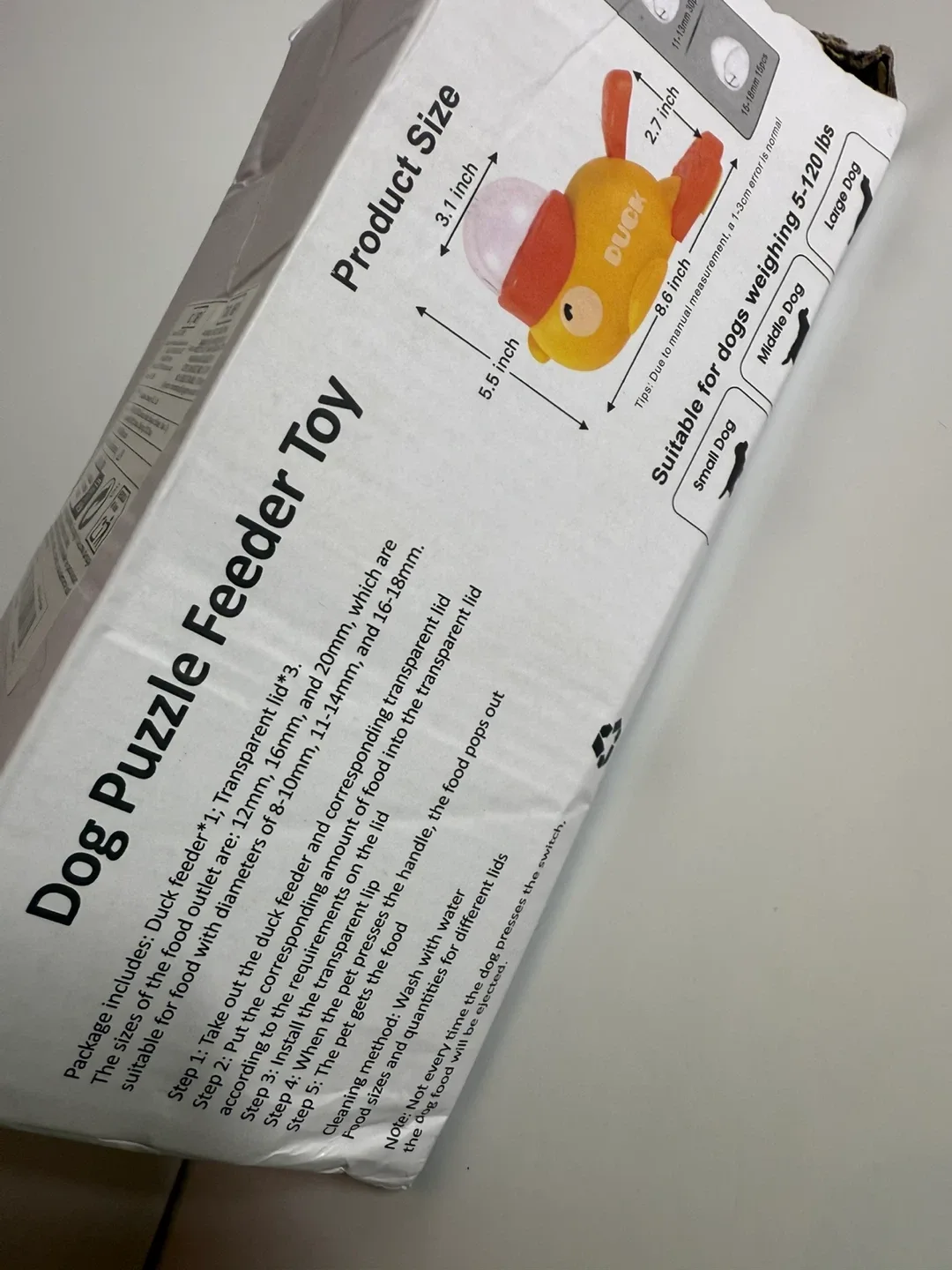 Duck Dog Puzzle Feeder Toy - Interactive Fun! image indicator(2)