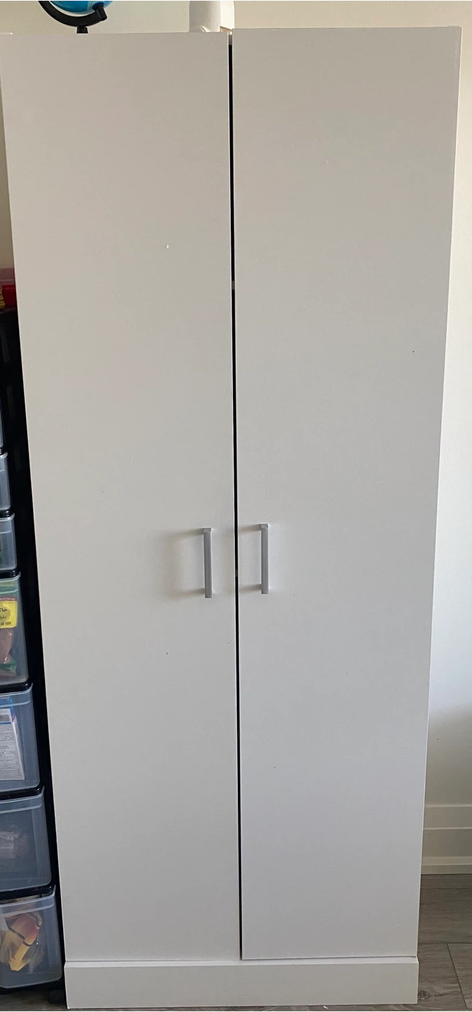 White Wardrobe Cabinet - photo 2