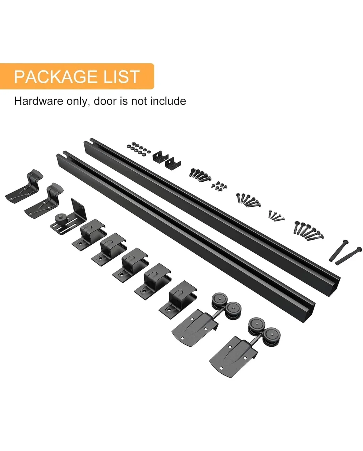8FT Sliding Barn Door Hardware Kit - New image indicator(3)