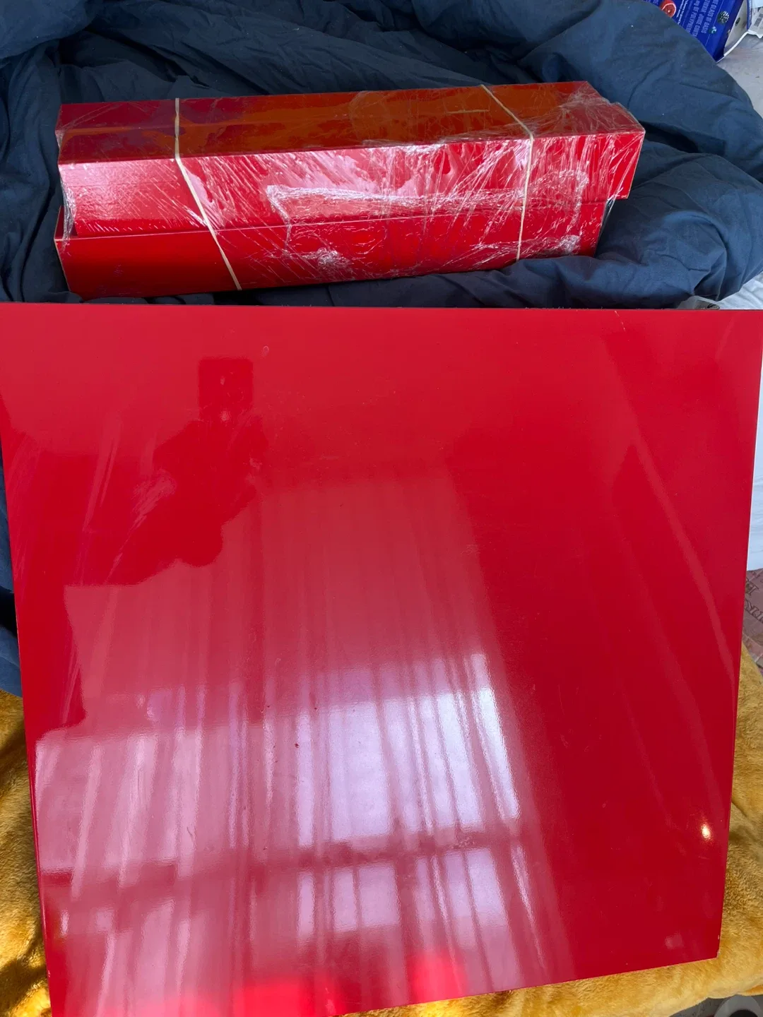 Red Lacquer IKEA side table thumbnail