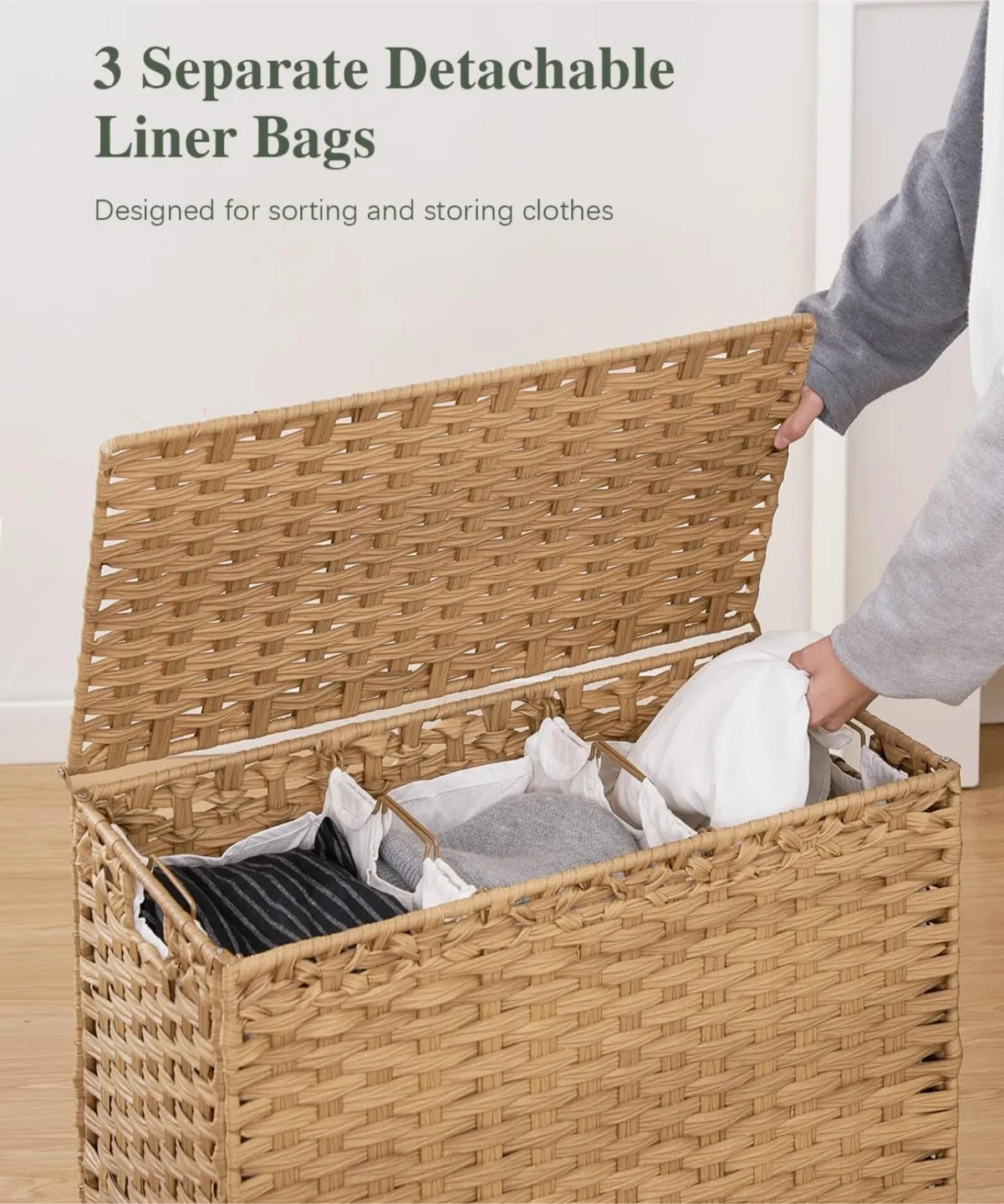 Woven Hamper with 3 Liner Bags -brandnew image indicator(4)