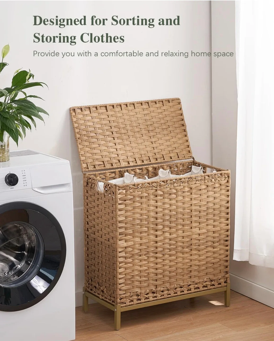Woven Hamper with 3 Liner Bags -brandnew image indicator(6)