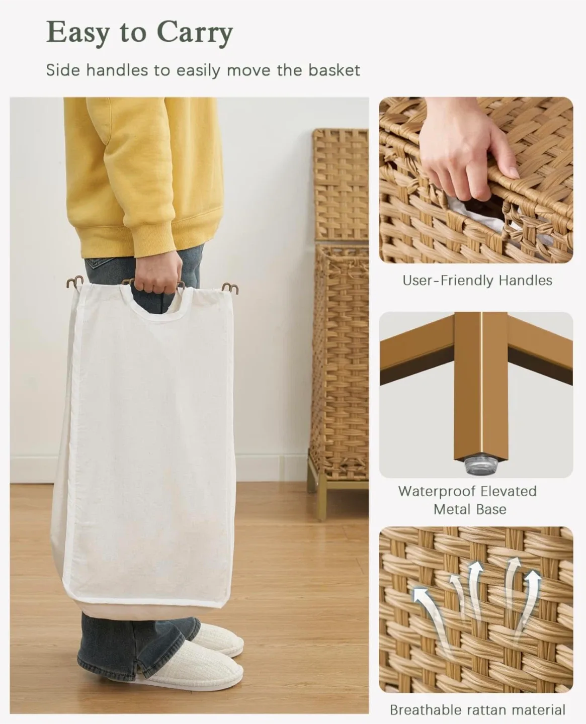 Woven Hamper with 3 Liner Bags -brandnew image indicator(2)