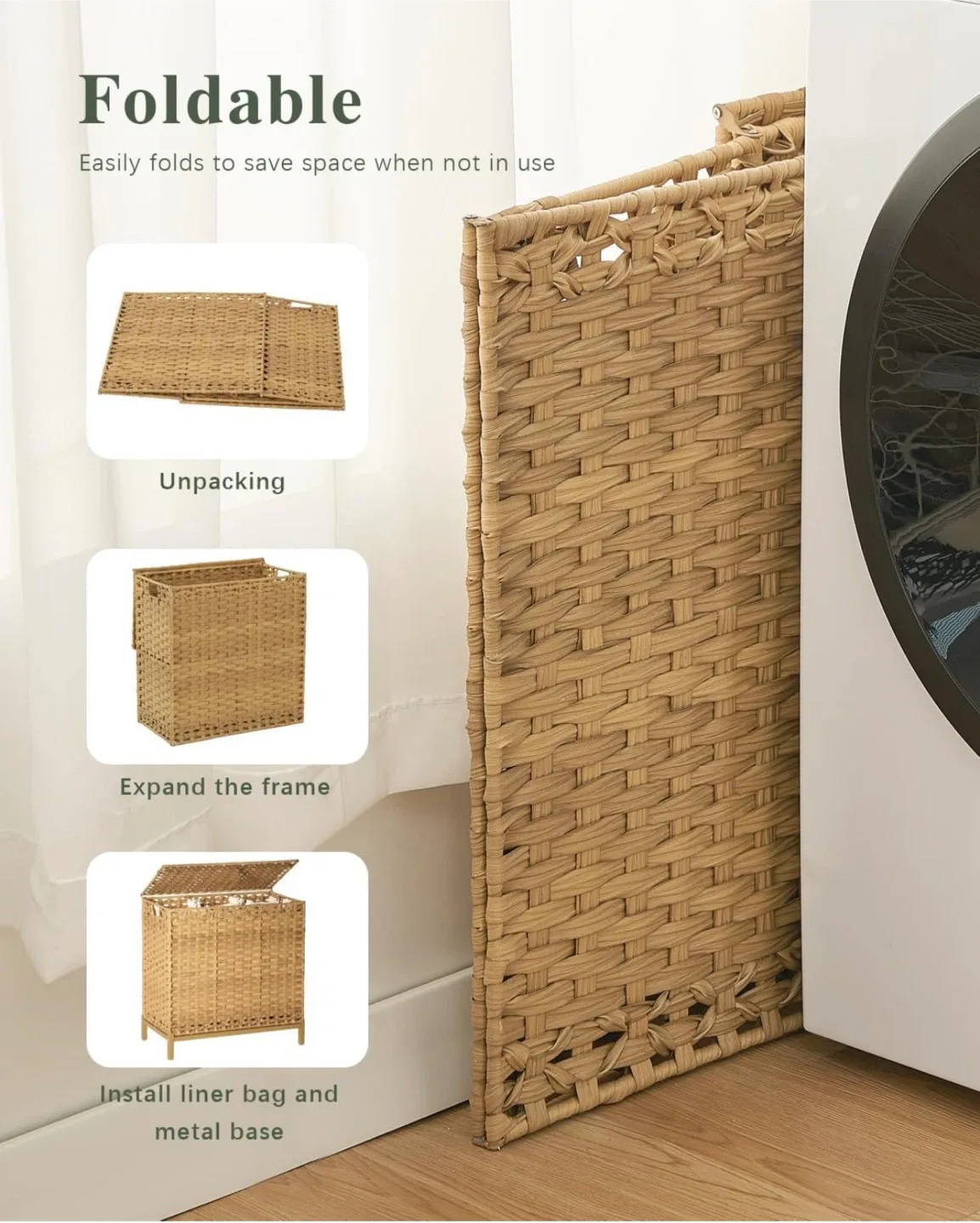 Woven Hamper with 3 Liner Bags -brandnew image indicator(7)
