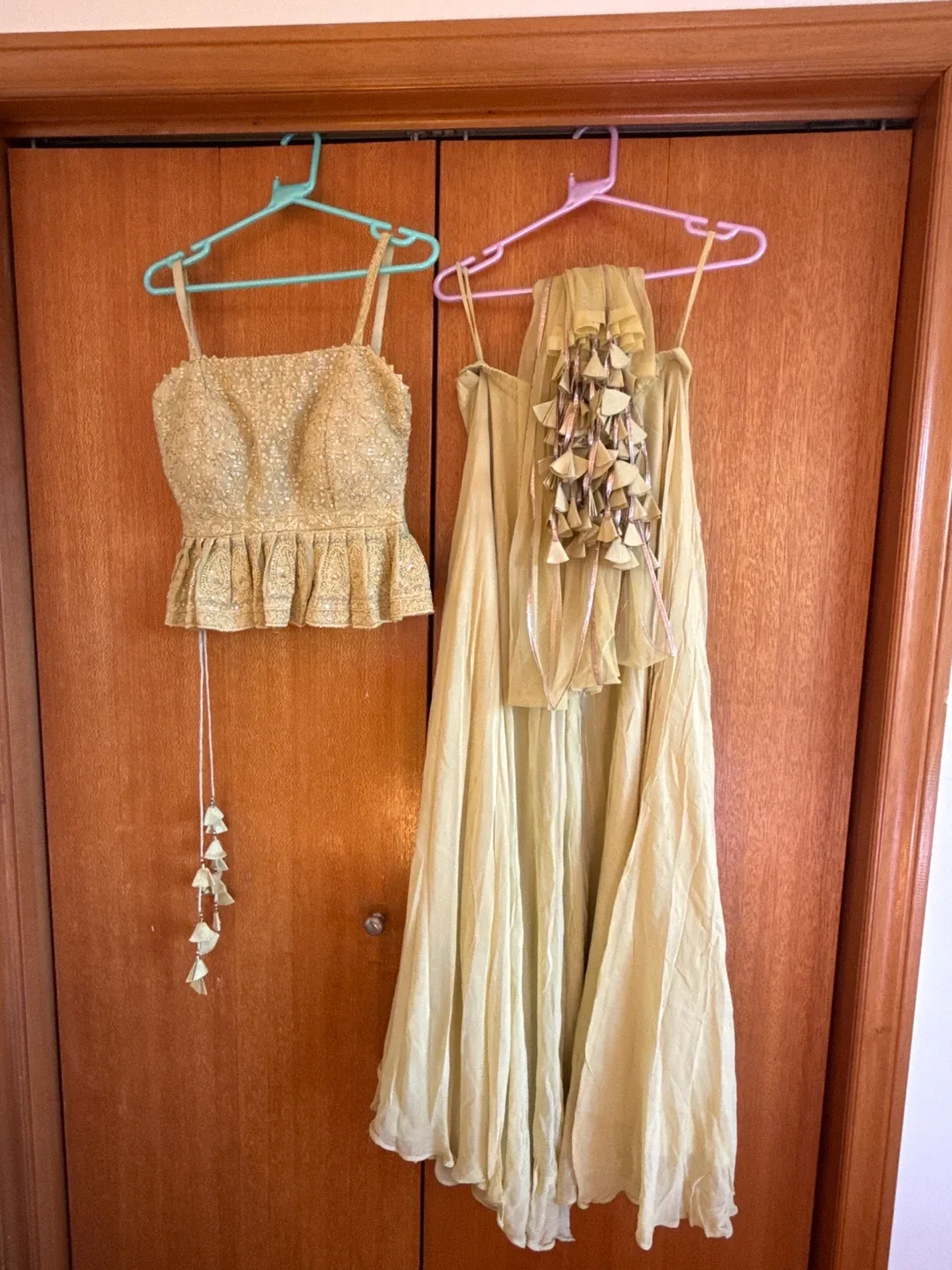 Yellow Embellished Lehenga Choli Set thumbnail