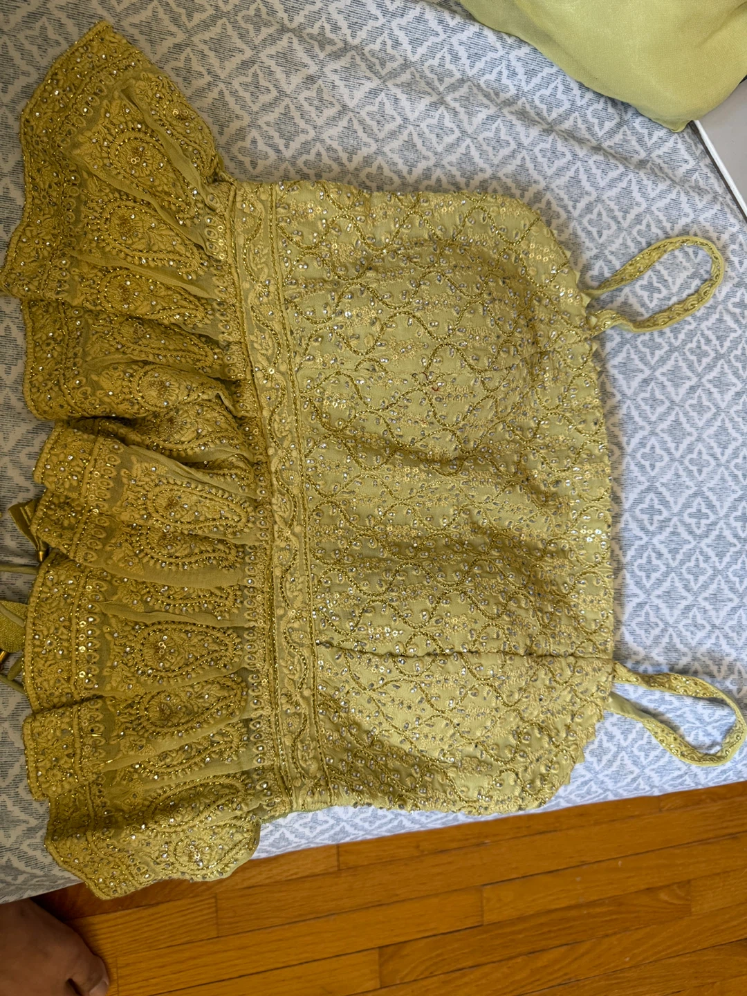 Yellow Embellished Lehenga Choli Set - photo 3