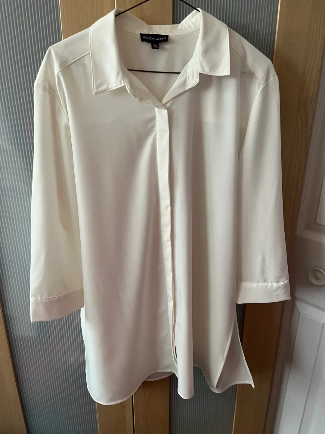 Modern Works White Blouse - Size M