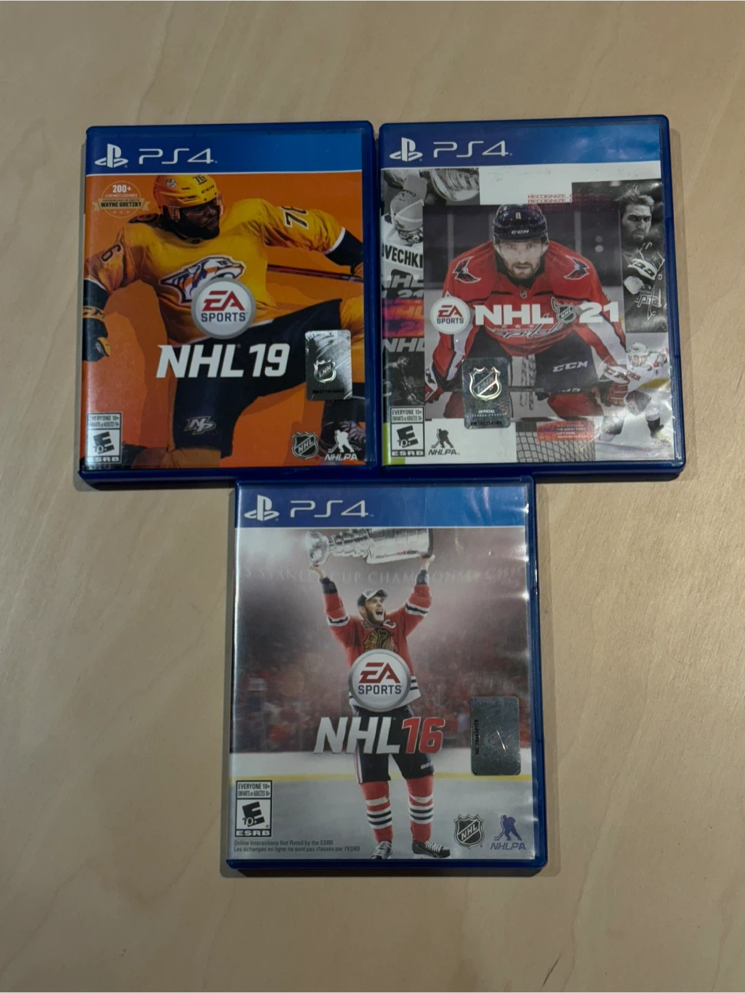PS4 NHL 16, 19, 21 PS4 Games Bundle