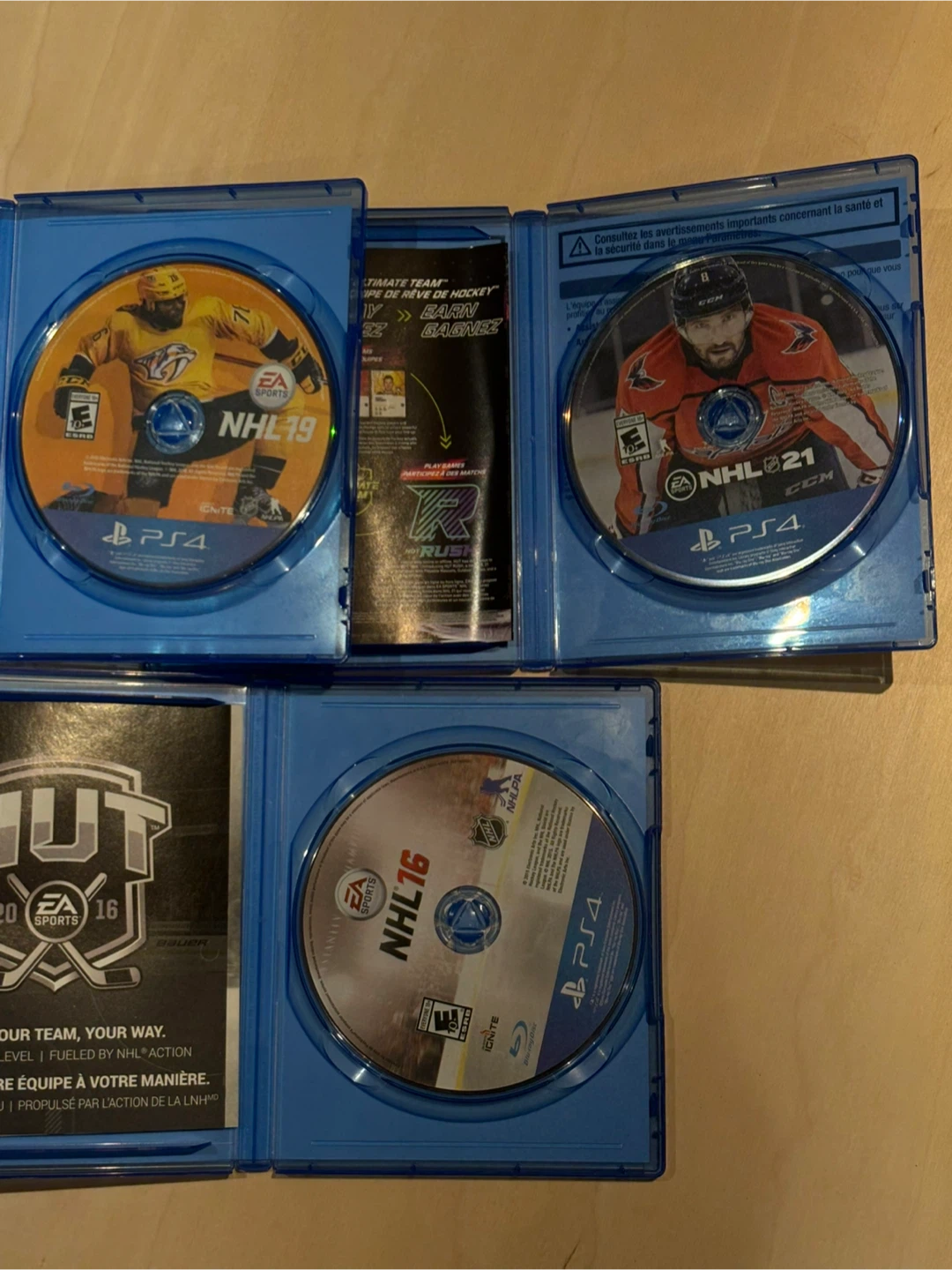 PS4 NHL 16, 19, 21 PS4 Games Bundle - photo 3