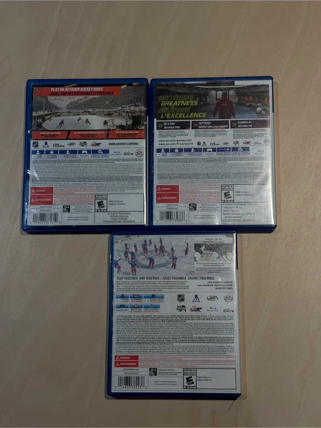 PS4 NHL 16, 19, 21 PS4 Games Bundle - photo 2