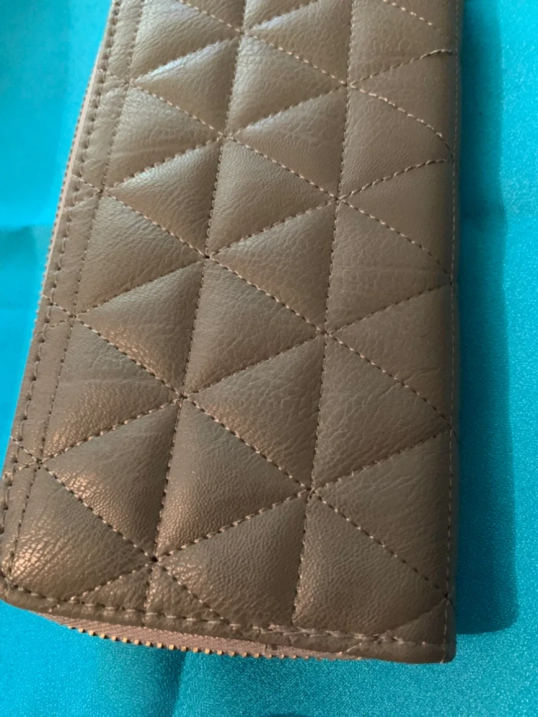 PK Douglass Grey Quilted Wallet thumbnail