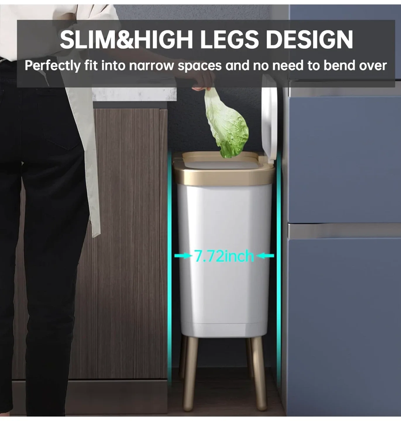 TODAYGO Kitchen Trash Can image indicator(3)